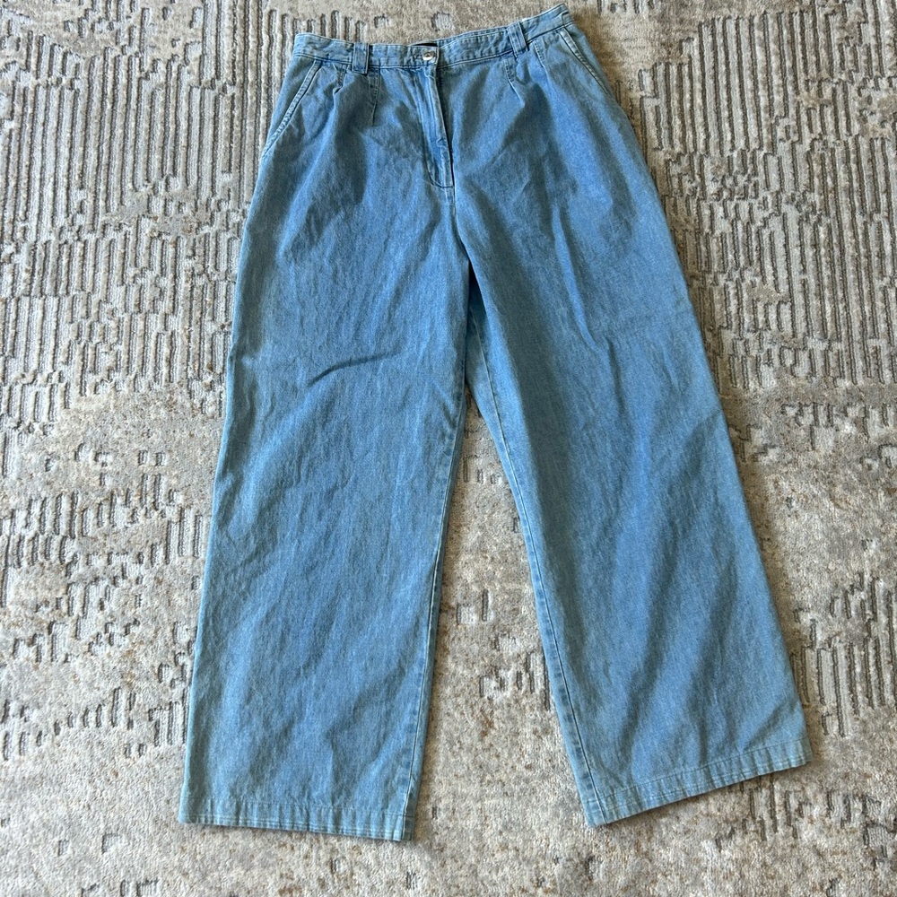A.P.C. TRESSIE PANTS Blue Wide-Leg Pants size US 8 / EU 40